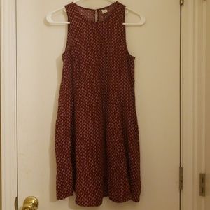 Sweetheart flowy dress with keyhole back